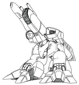 AMX-003 Gaza-C in mobile armour mode from Gundam Sentinel
