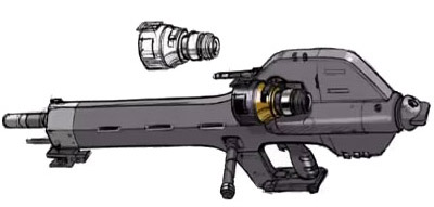 BAUVA·XBR-L beam rifle Gundam Evolve version