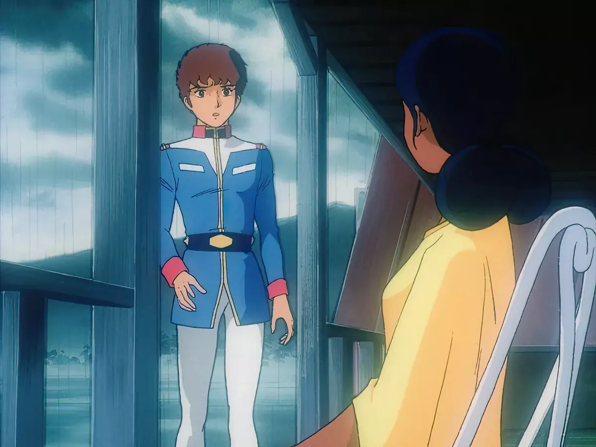 Amuro Ray and Lalah Sune in <em>Journey to Jaburo</em>