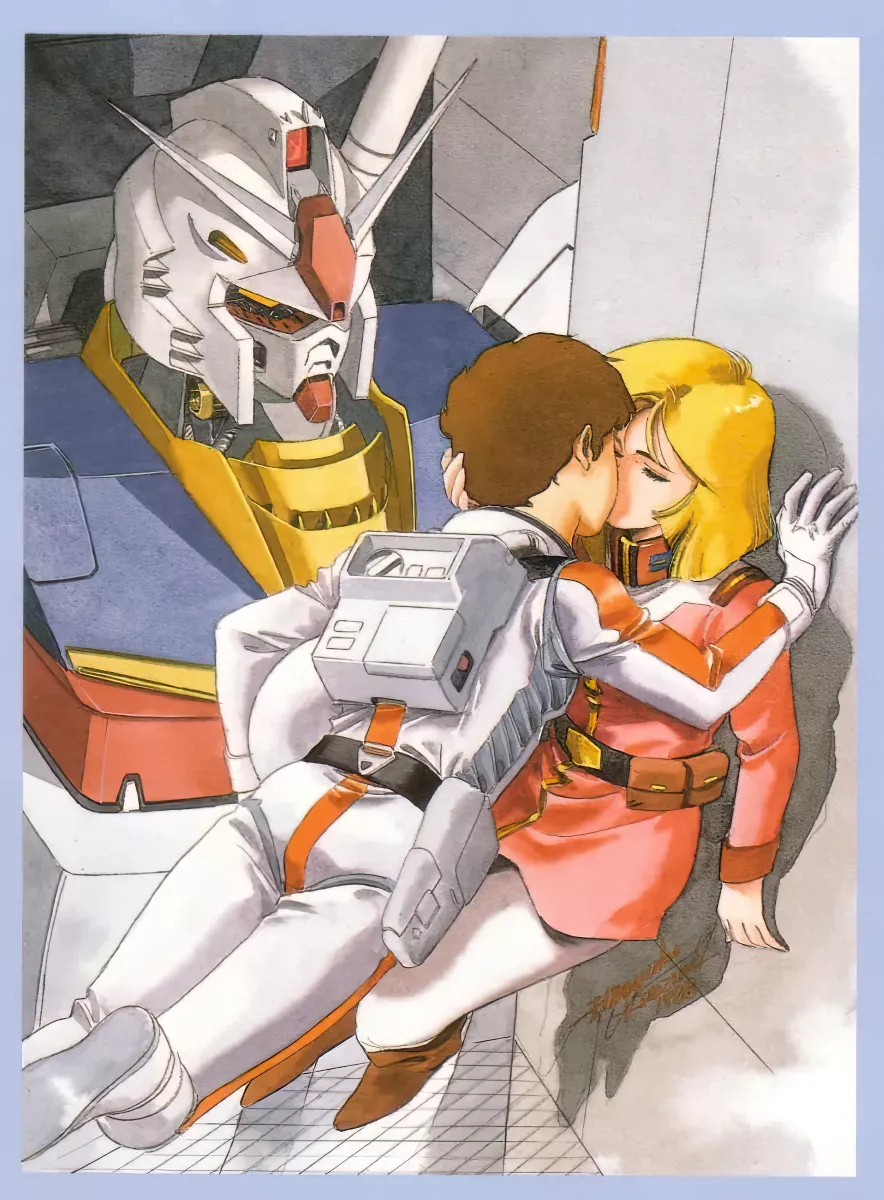 Amuro Ray and Sayla Mass