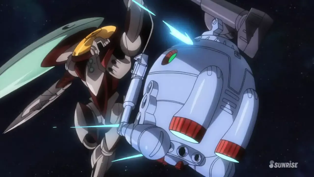 Ball vs <a href="/G-838 Mahiroo" target="_blank" rel="noopener noreferrer">Mahiroo</a> in <em>Gundam Build Fighters</em>