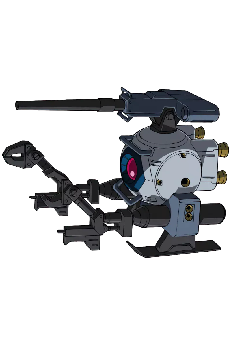 RB-79 Ball from <em>Gundam Thunderbolt</em> front view