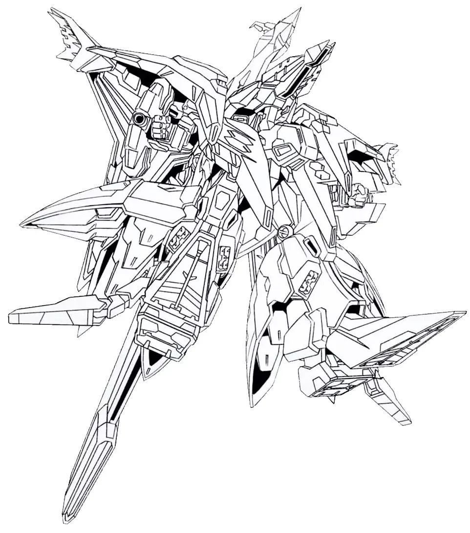 RX-104FF Penelope Flight Form bottom lineart