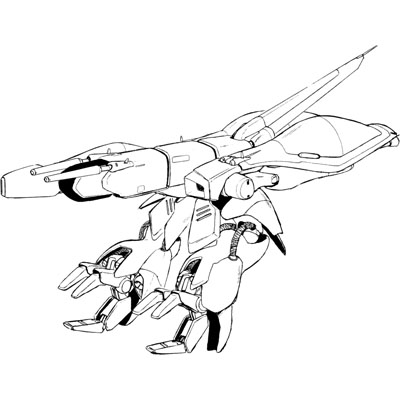 AMX-003 Gaza-C in mobile armour mode from Gundam Sentinel