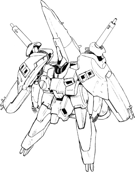 AMX-007 Gaza-E in mobile suit mode