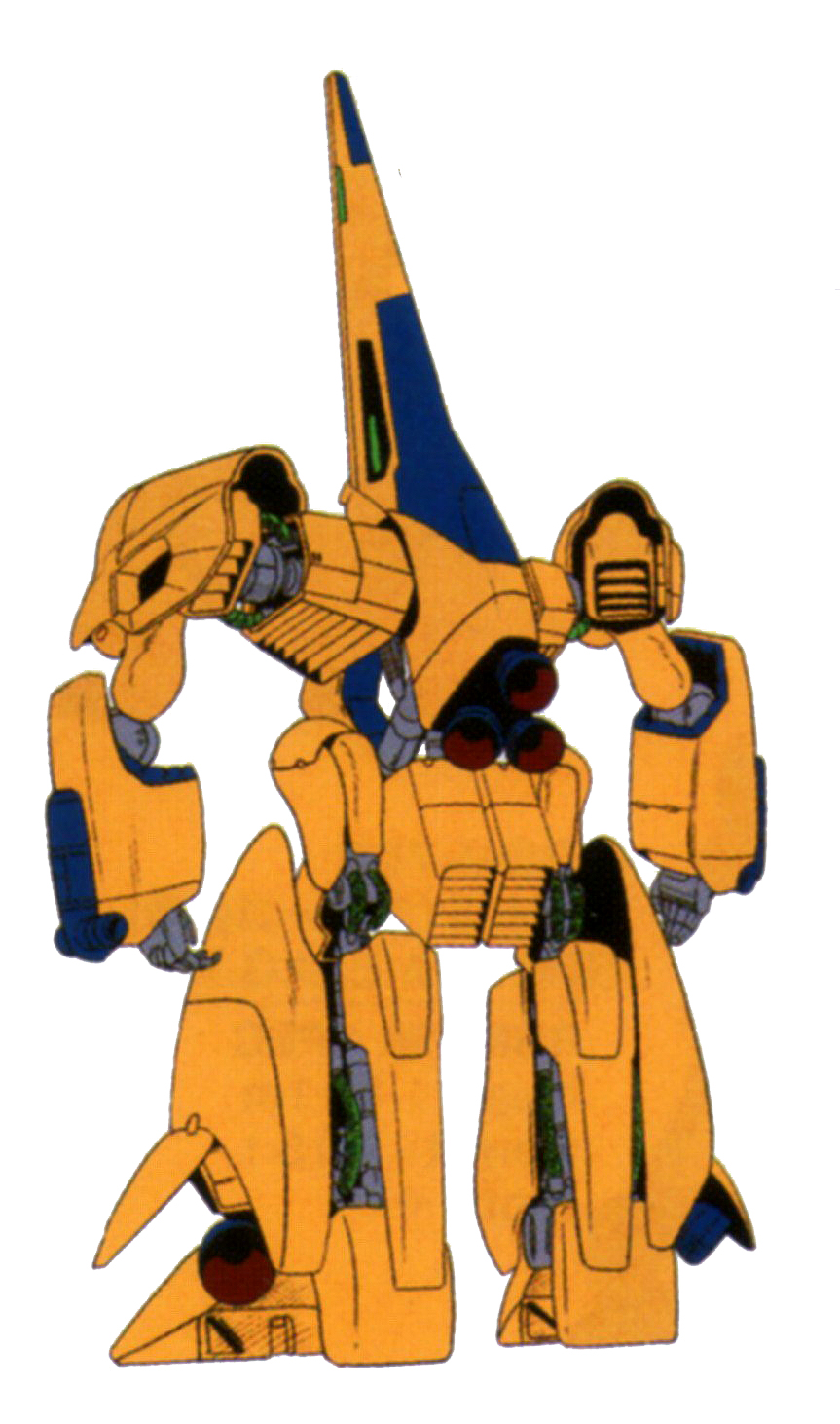 Back view of MSA-005 Methuss in mobile suit mode
