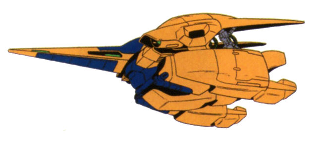 Bottom view of MSA-005 Methuss in mobile armour mode